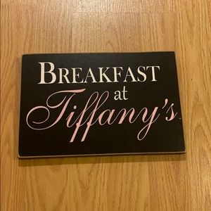 Breakfast at Tiffany’s plaque